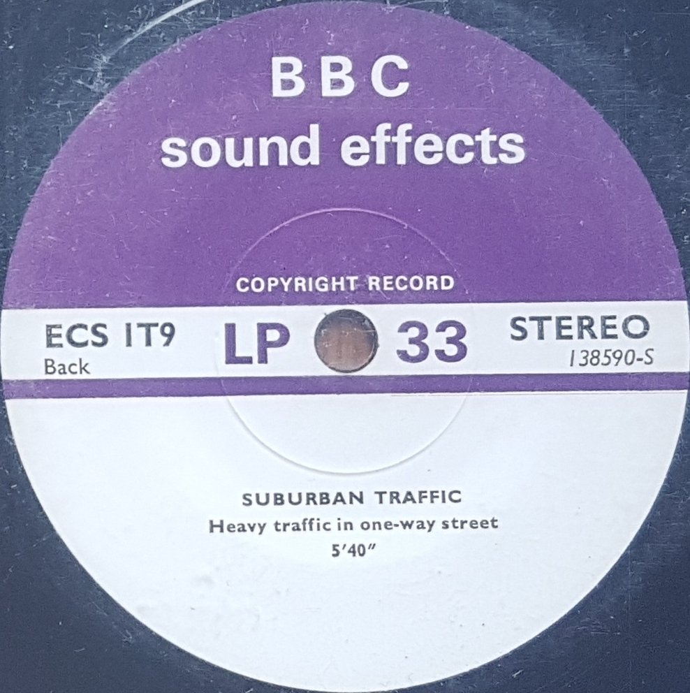 ECS 1T9 Suburban traffic Not registered from the BBC records and Tapes library Label